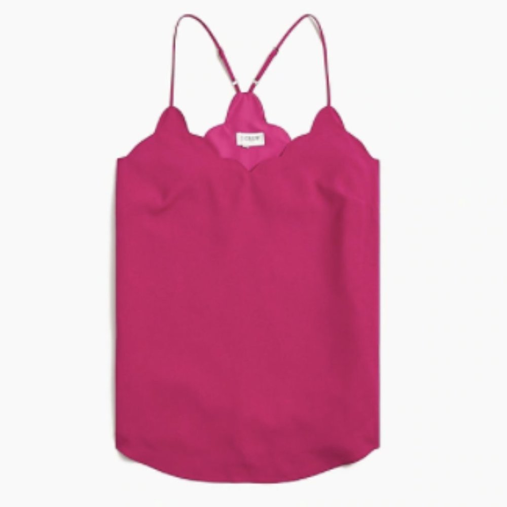 NWT J. Crew Factory Scalloped Cami Top